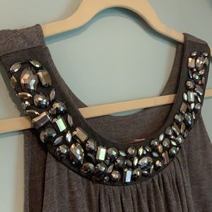 Romeo & Juliet Couture Jewel Neck Mini Dress